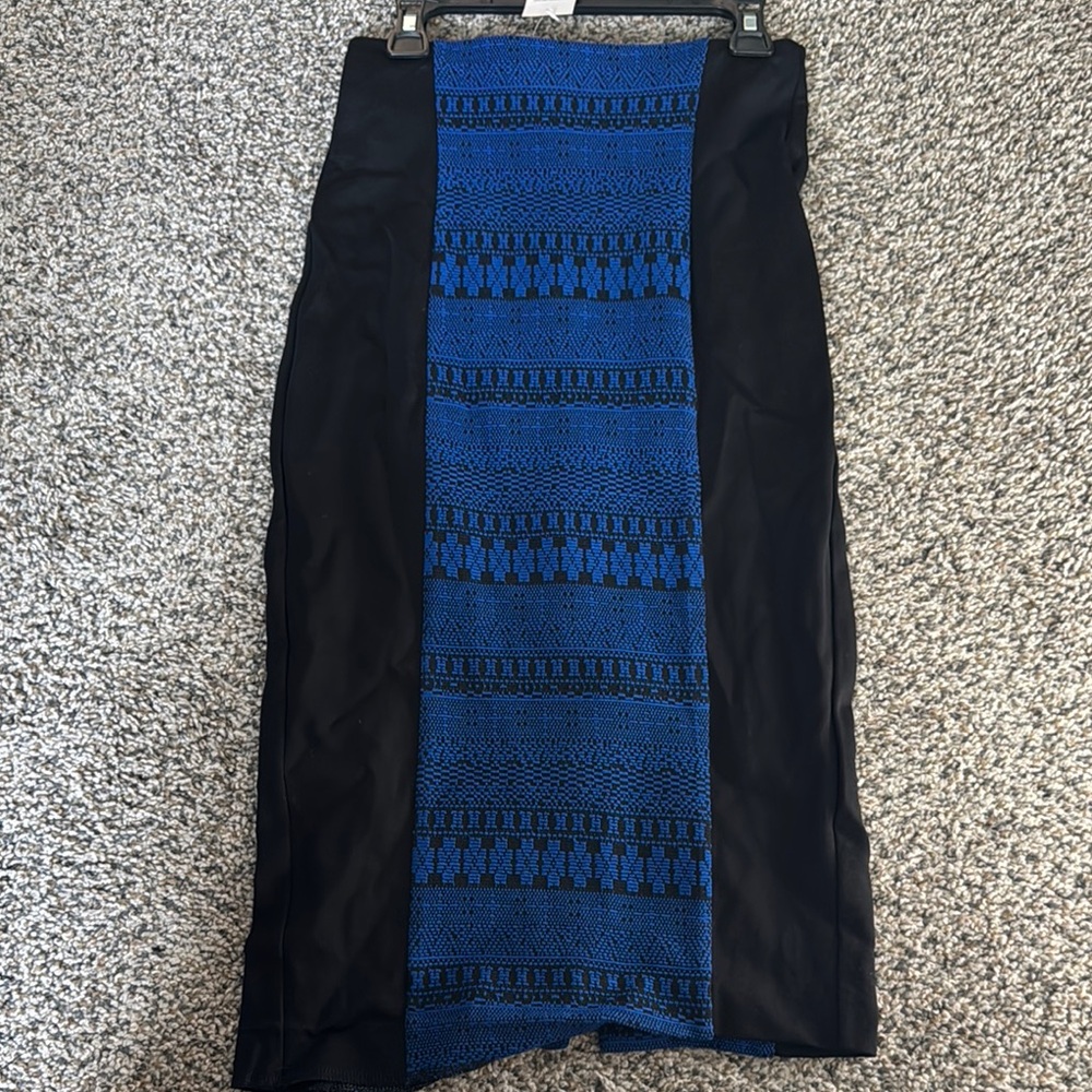 Elegant Blue and Black Women's Skirt